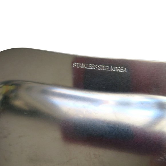 Vintage Stainless Steel Tray Vanity Serving Trinket Cosmetic Dresser Table - Picture 11 of 13